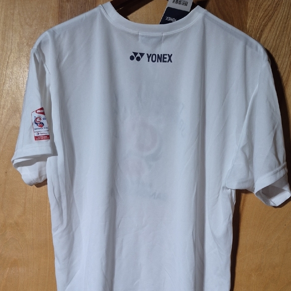 Onex White Tee with Navy Logo Tag - Picture 3 of 4